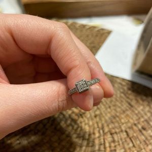 925 Sterling Silver and Diamond Ring.